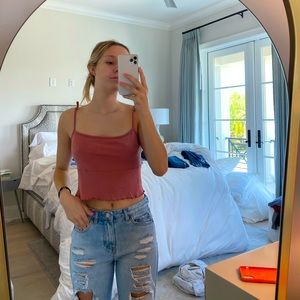 Pink Crop Top